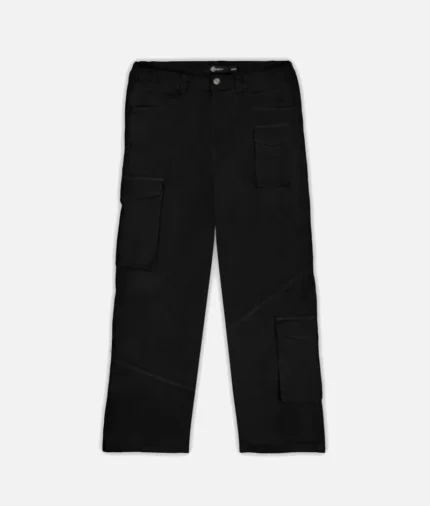 Vicinity Asymmetrische Cargohose Schwarz