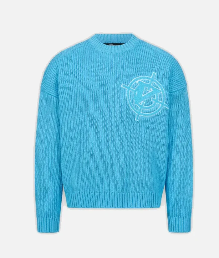 Vicinity V-Logo Knitwear Himmel Blau